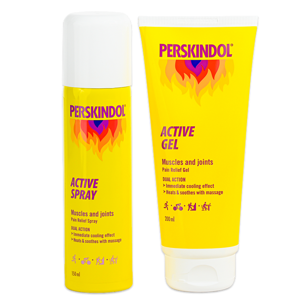 PERSKINDOL Bundle Pack: Active Spray & Gel for Instant Muscle and Joint Pain Relief